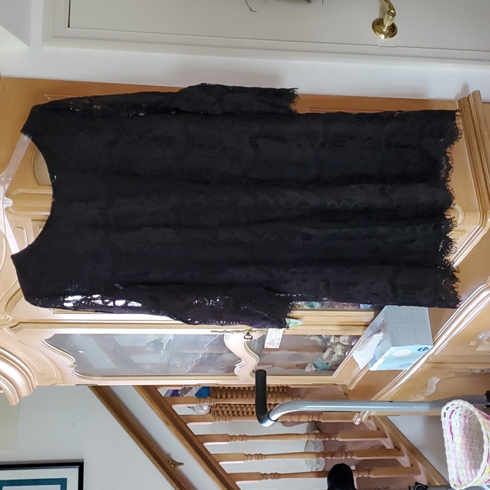 Black lace dress